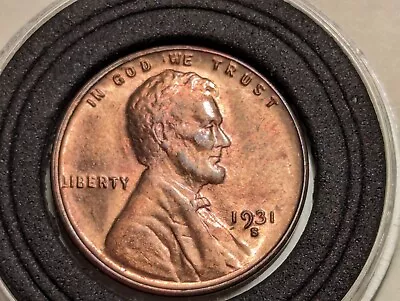 1931-S Lincoln Cent CHOICE BU RED - A STUNNINGLY BEAUTIFUL COIN! RED RED RED! • $165