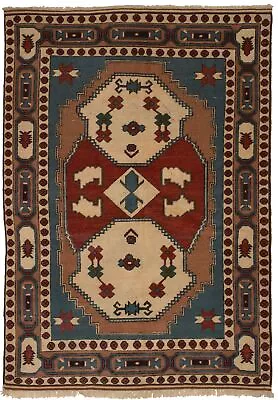 Traditional Vintage Hand-Knotted Carpet 5'5  X 7'3  Wool Area Rug • $291.80