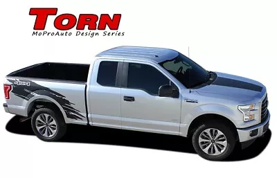 TORN Truck Bed 4X4 Mudslinger Vinyl Graphic Stripe 3M Decal 2015-2020 Ford F-150 • $197.99