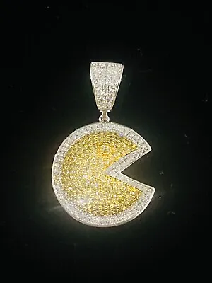 Iced Out PAC-MAN Pendant • $17.99