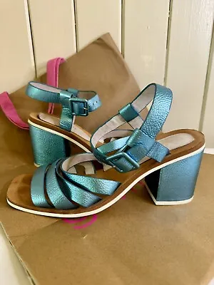 Gorman Blue Metallic Block Heels EU40 • $18.95