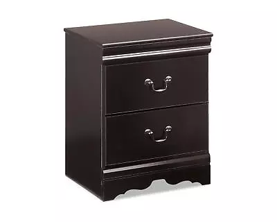 Signature Design By Ashley Casual Huey Vineyard 2 Drawer Nightstand Black • $138.84