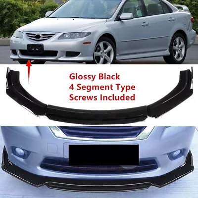 Add-on Universal Fit For Mazda 6 03-08 Front Bumper Spoiler Splitter 2 Layer • $57.49