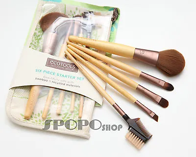 EcoTools 6PCs Bamboo Makeup Brush Set(New Package) Eco Tools 100% Authentic 1206 • $12.95