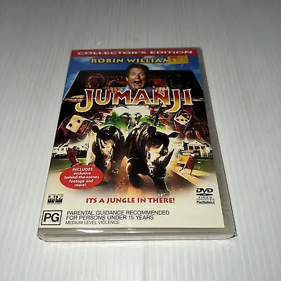 Jumanji (1995) Collector's Edition DVD New Sealed Region 4 PAL Robin Williams • $9.95