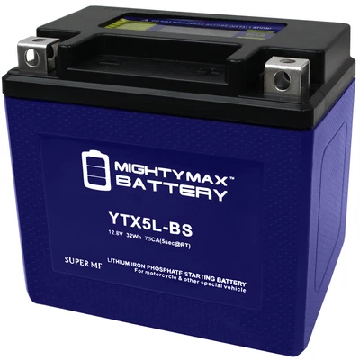 $52.99 • Buy Mighty Max YTX5L-BS Lithium Battery Replacement For E-Ton RXL-70 Viper 4T 10-12