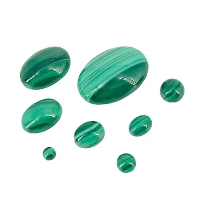 MALACHITE CABOCHON - Loose Natural Green Gemstone - Wholesale Jewellery Making • £29.99