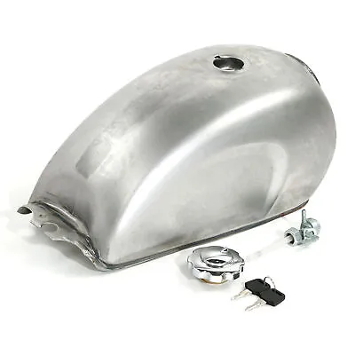 9L / 2.4 Gallon Universal Custom Motorcycle Cafe Racer Gas Fuel Tank Unpainted • $55.80