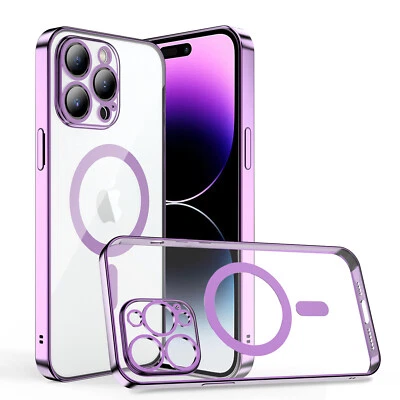 $6.99 • Buy For IPhone 14 13 12 11 Pro Max 8 Plus SE XR XS Clear Case MagSafe Magnetic Cover