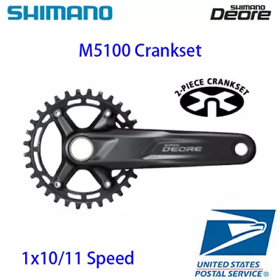 Shimano Deore FC-M5100 1x10/11 Speed 32T 170mm/175mm Crankset MTB • $88.88