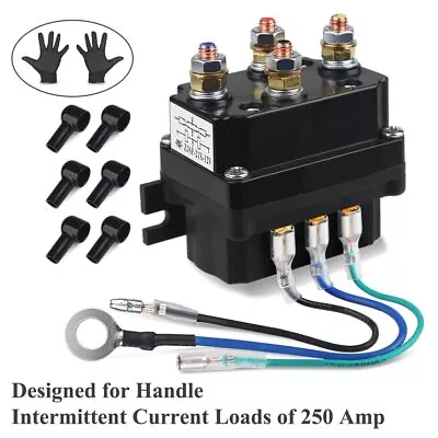 12V 250A Winch Solenoid Relay Contactor Thumb Truck For ATV UTV 1500-5000lbs • $28.59