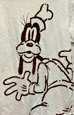 Disney Goofy Brown & White T-shirt Size XL Disneyland Walt Disney World • $24.95