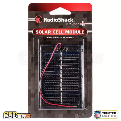 RadioShack 6v 50mah 0.3w Solar Cell Energy Module Wire Leads Encap 277-1205 NEW • $7.89