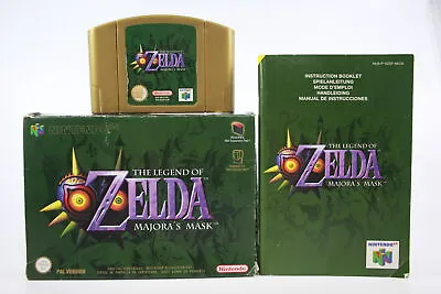 The Legend Of Zelda: Majora's Mask (N64) [PAL] - WITH WARRANTY - Majoras • $269.95