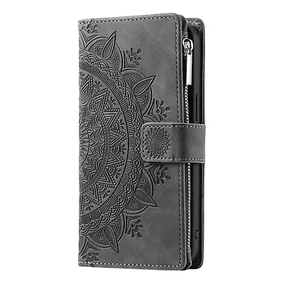 Zip Wallet Case For Oppo A94 A74 A73 A73 Anti Scratch Leather Holder Phone Cover • $15.11