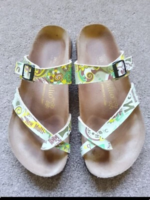 £33.63 • Buy Berkinstock Papillio Stappy  Slider Sandal In Green Print . Size 7.5 ( 41. ).