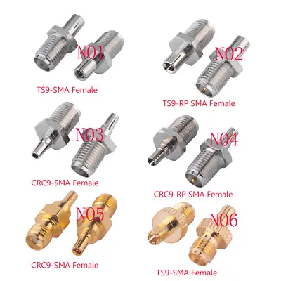 1× RF Coaxial Adapter RP SMA To TS9 CRC9 Coax Jack Connector Plug Converter • $1.89