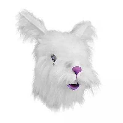 Bristol Novelty Unisex Adults Faux Fur Rabbit Mask BN1030 • £22.99