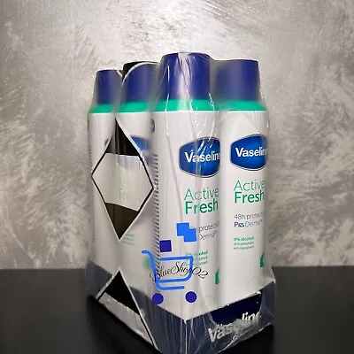 6 X 250ml Vaseline Anti-Perspirant Aerosol Deodorant Active Fresh  48h • £25.99