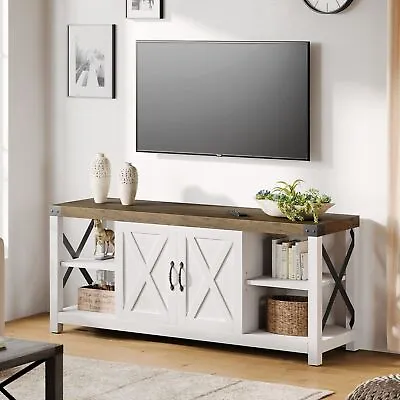 TV Stand For TVs Up To 65  With Storage Media Console Table Entertainment Center • $147.99