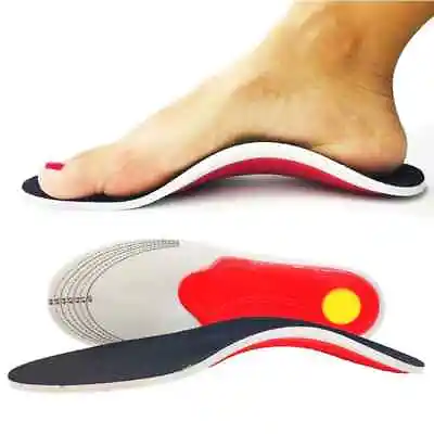£4.49 • Buy Orthotic Insoles For Arch Support Plantar Fasciitis Flat Feet Back Heel Pain UK
