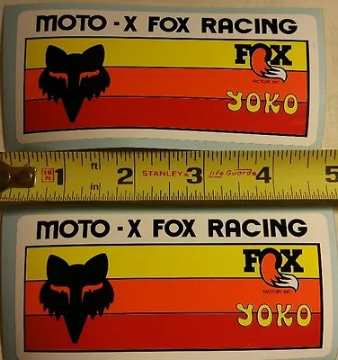 Yoko Moto X Fox Decal Stickers RM YZ KX CR 125 250 360 400 500 Old School VMX • $11.87
