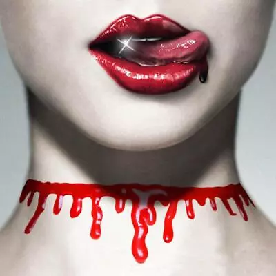 £2.75 • Buy Halloween Blood Dripping Necklace Jewellry Choker Party Web Costume Fancy Dress