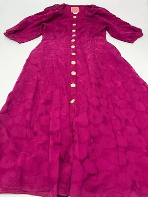 Vintage Kate Spade Dress Long Pink 6 Women's A53 • $45
