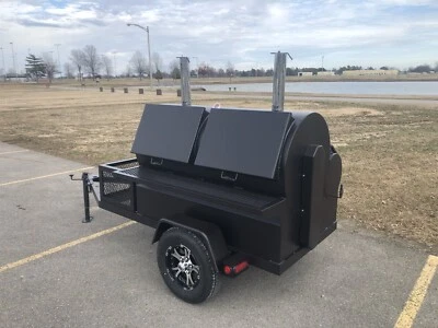 Bbq Rotisserie Smoker 30”x60” On Trailer.  Semo Smokers LLC. Call Before You Buy • $5495