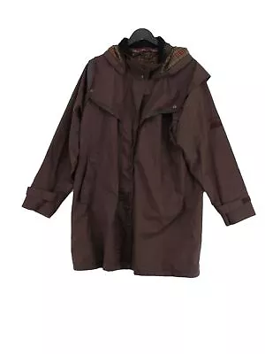 Jack Murphy Women's Jacket UK 12 Brown Polyester With Acrylic Nylon Rain Coat • £9.90