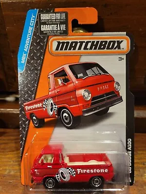 66 DODGE A100 #16 Red Firestone - MBX Adventure City - 2015 Matchbox 1:64 CFV90 • $3.99