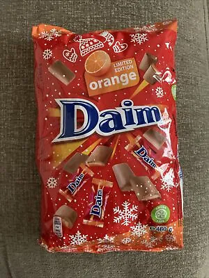 Orange DAIM XXL Bag Mini Individually Wrapped Chocolate Bars IKEA Sweden • £9.99