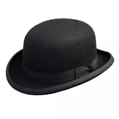 £75 • Buy Black Wool Felt Bowler Hat - Denton Hats S / M / L / XL / XXL