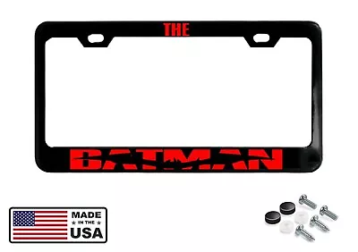 THE BATMAN Black Powder Coated Metal License Plate Frame • $19.95