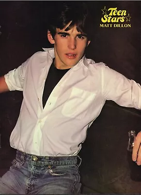 Matt Dillon - Rick Springfield - 11  X 8  Teen Mag Pinup Mini-Poster Clipping • $14.53