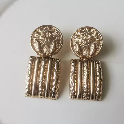 $8.59 • Buy New Zara Huge Drop Statement Earrings Heavy Gift Fashion Women Party Jewelry