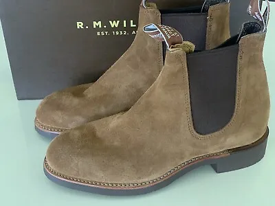 NEW RM Williams Gardener Cognac Suede Mens Boots Casual Dress Work Shoes US6 • $399