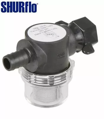 Shurflo Pump Filter Strainer 1/2  BSP Push On In-Line Inlet Caravan Motorhome • £10.39