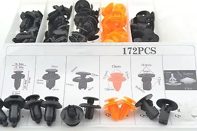 172Pcs Car Door Push Pin Rivet Trim Clips Panel Moulding Assortment For Honda • $15.96