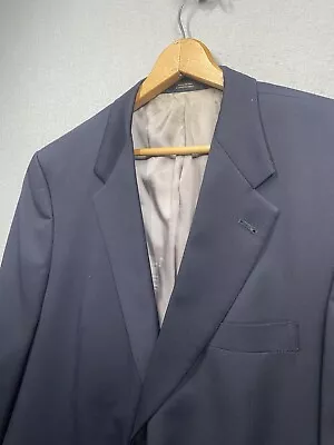 Hart Schaffner Marx Suit Jacket Blazer Nordstrom Men’s Navy Blue Sz 46R • $49.99