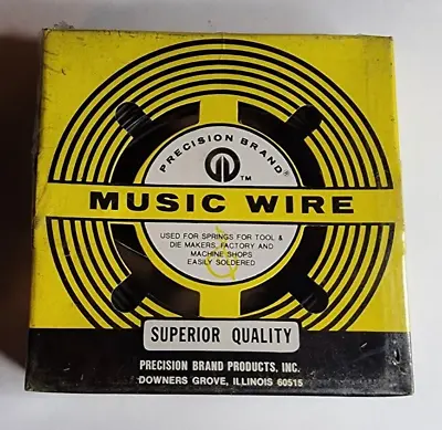 NOS Precision Brand Superior Quality Music Wire 1Lb. .067 Diameter Roll • $26.99