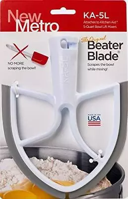 New Metro Design KA-5L Original BeaterBlade For KitchenAid 5-Quart Bowl White • $38.09