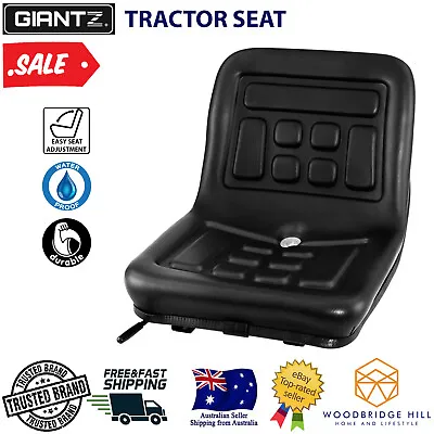 $81.08 • Buy Tractor Seat Chair Forklift Excavator Mower Bulldozer Backrest Universal Black