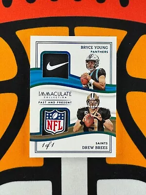 Bryce Young Drew Brees 2023 Panini Immaculate Past And Present 1/1 #PPM-19 • $276