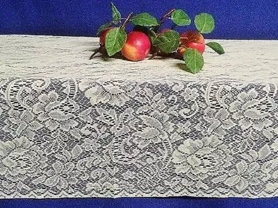 Rose Garden 60 X 116 Ivory Lace Tablecloth Dining Room Wedding Banquet • $49