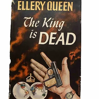 THE KING IS DEAD By Ellery Queen HC DJ BCE 1952 • $5