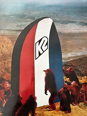 Poster 1972 K2 Ski Ad - The Movie 2001 A Space Odyssey Parody Photo Ad Ski 19K2 • $299