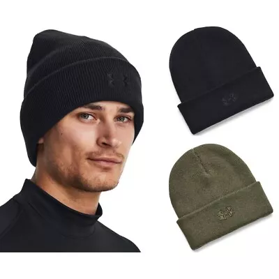 Under Armour 1380005 Men's UA Halftime Tactical Cuff Beanie Cap Headwear OSFA • $22.99