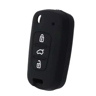 $4.61 • Buy 3 Buttons Silicone Car Key Fob Cover Case For Hyundai I30 Verna Veloster