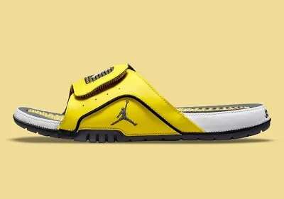 Nike Air Jordan Hydro IV Retro Men's Slides Sandals Yellow Lightning DN4238-701 • $79.97